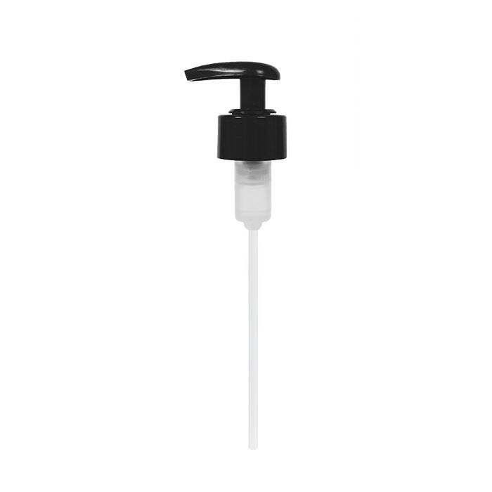 Pompe noire compatible avec un flacon rechargeable Body Nature