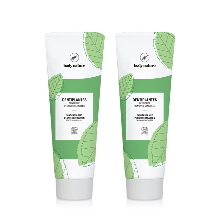 Deux tubes de dentifrices aux extraits de Romarin et Ginseng