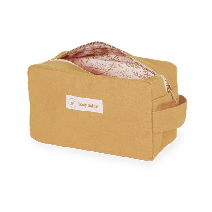 Trousse jaune pour ranger les produits bien-être Body Nature