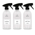 Lot de 3 flacons en plastique pour les 3 différentes dilutions du Propre (nettoyant multi-usage concentré)